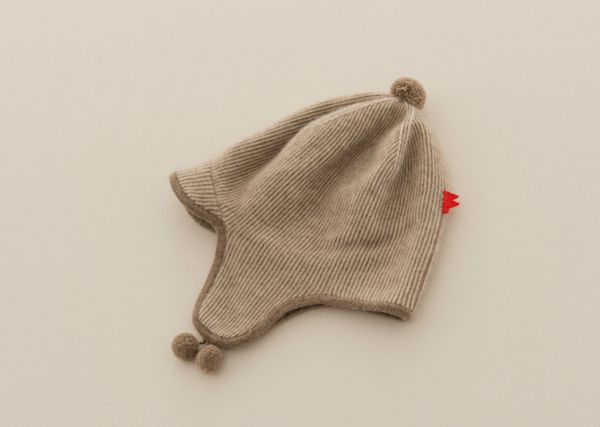 baby羊绒双色护耳帽