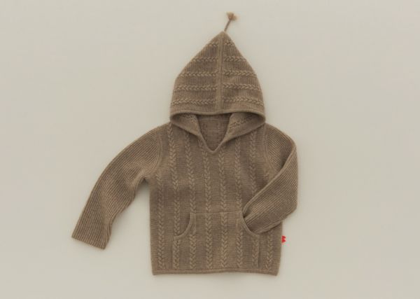 baby羊绒连帽衫(浅咖啡)