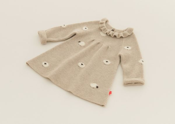 baby羊绒小羊连衣裙