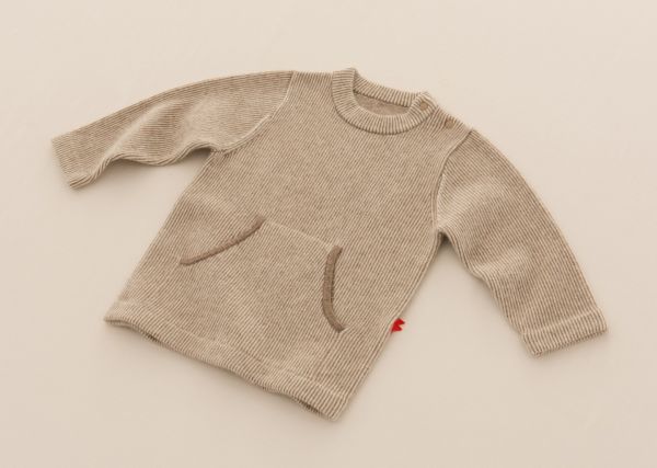 baby羊绒双色套头衫