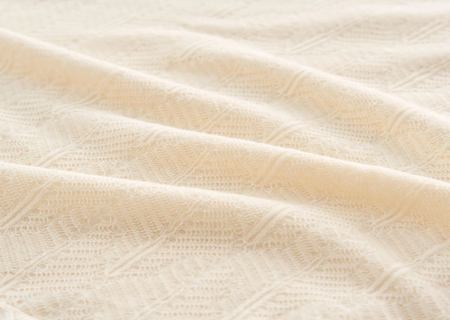 丝棉芭蕉纹针织毯