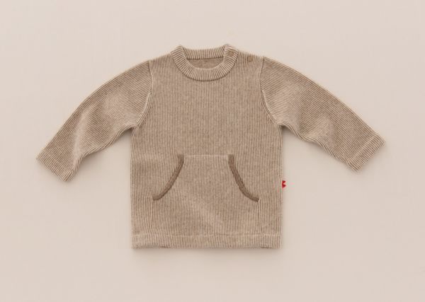 baby羊绒双色套头衫