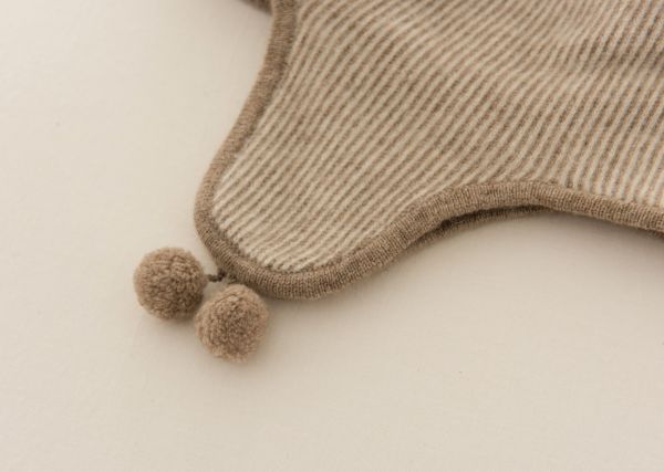 baby羊绒双色护耳帽