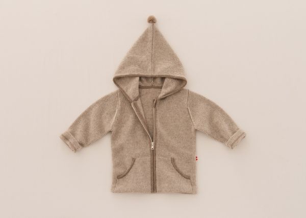 baby羊绒双色开衫